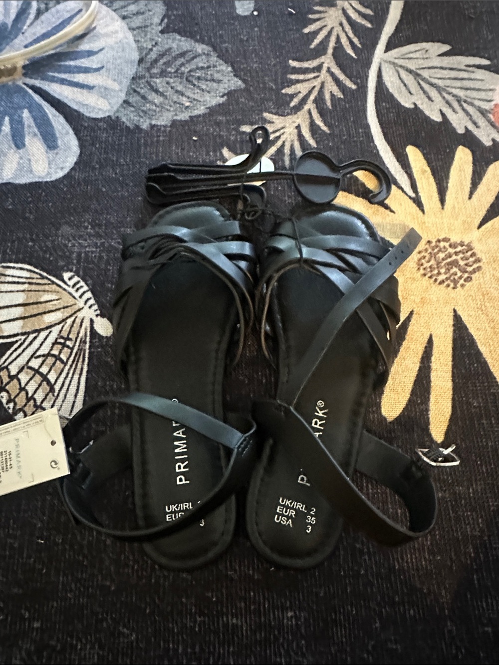 Primark Black Strappy Flat Women's Sandals